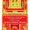 Bìa lịch gập khung vàng Thần Tài