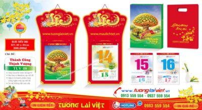 Mẫu Lịch Bloc Chữ Lộc