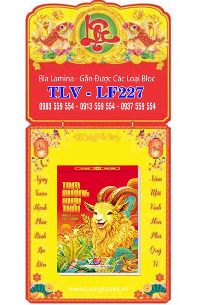 Lịch bloc laminate Chữ Lộc