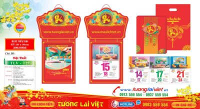 Mẫu Lịch Bloc Nội Thất