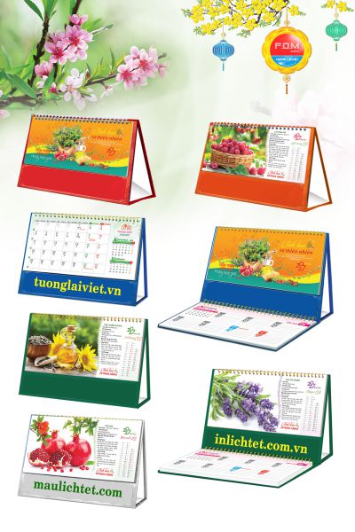 Lịch để bàn 15 tờ Sức Khỏe Từ Thiên Nhiên