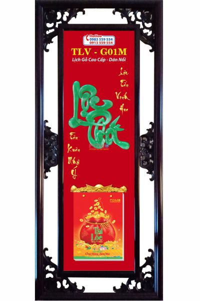 Lịch Gỗ Lộc Phát Xanh