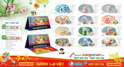 Mẫu Lịch Để Bàn 12 Con Giáp