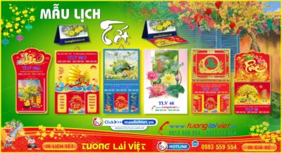 Mẫu Lịch Tết TLV 2026
